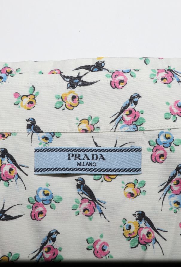 Prada Bird Print Cotton Shirt - 5