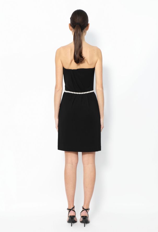 Chanel 2009 Pearl Trim Bustier Dress - 4