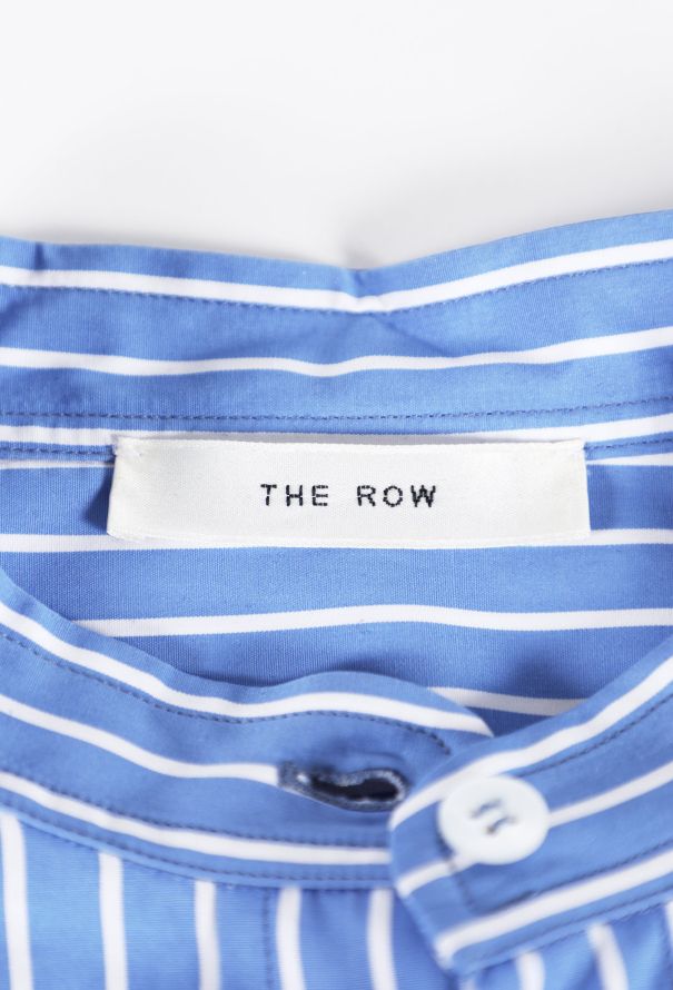 The Row Karl Striped Cotton Shirtdress - 5