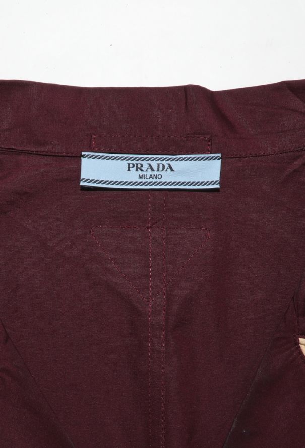 Prada Piped Cotton Pyjama Top, F/W 2025 - 7