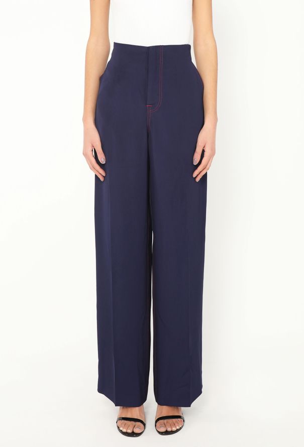 Céline S/S 2015 Contrast Stitch Trousers - 4