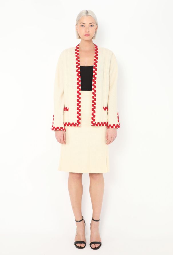 Chanel Rare S/S 1987 Embroidered Tweed Ensemble - 1