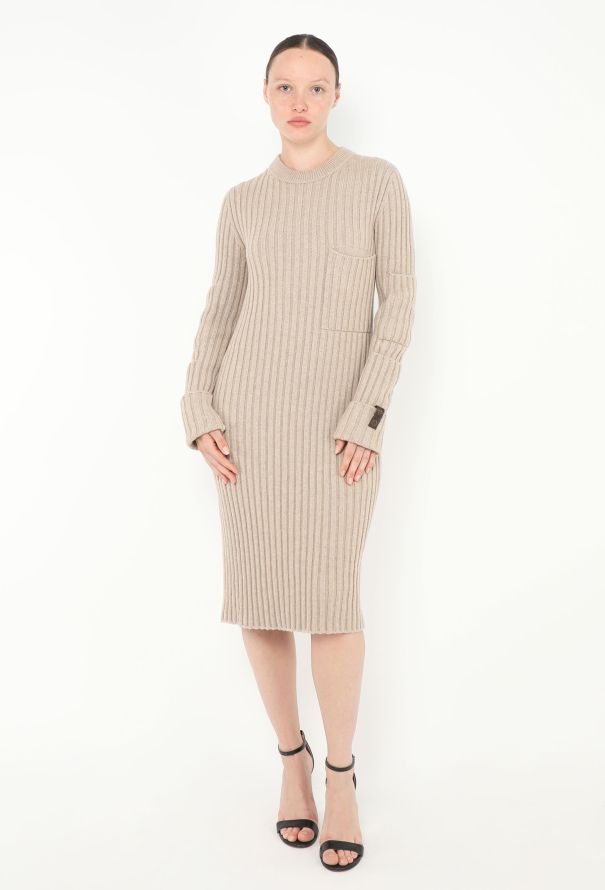 Louis Vuitton 2024 Pocketed Cashmere Dress - 3 Louis Vuitton 2024 Pocketed Cashmere Dress - 3