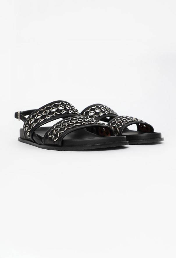 Alaïa Chainlink Platform Sandals, 2021 - 3