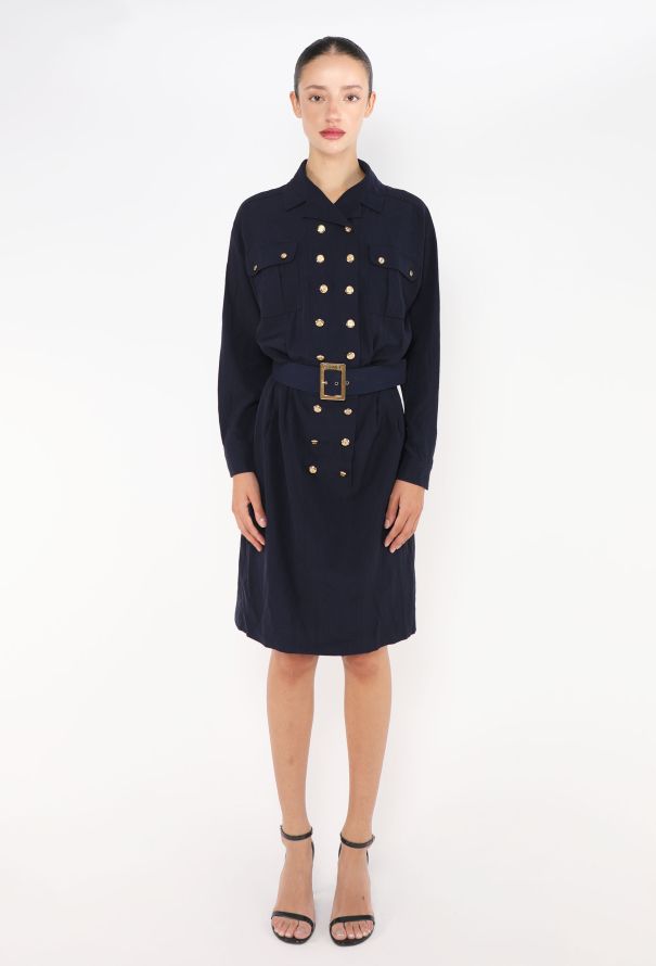 Chanel S/S 1989 Double-Breasted 'CC' Dress - 3