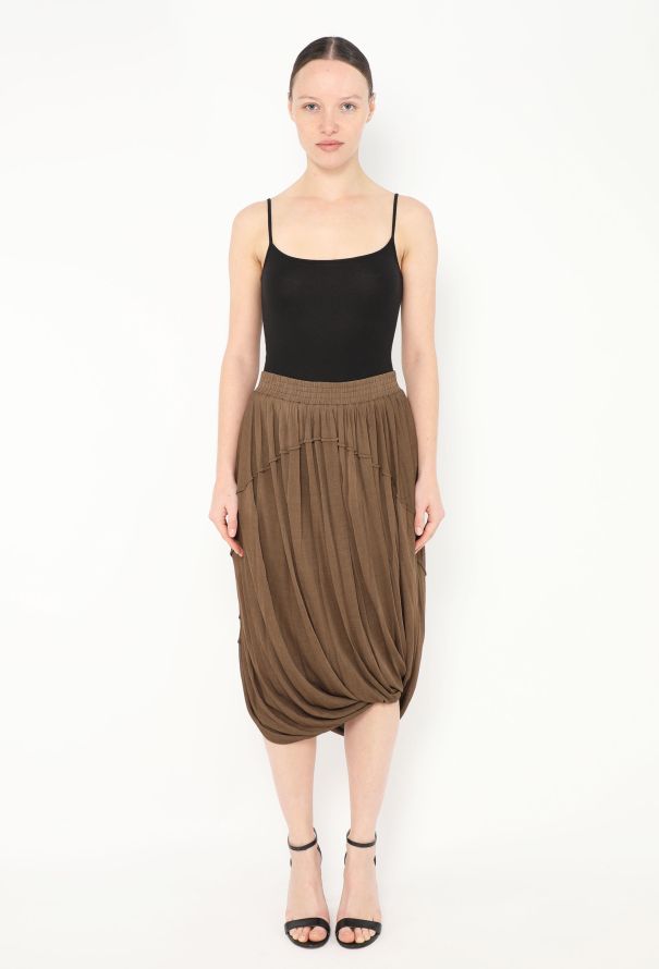 Céline F/W 2017 Ruched Cocoon Skirt - 3 Céline F/W 2017 Ruched Cocoon Skirt - 3