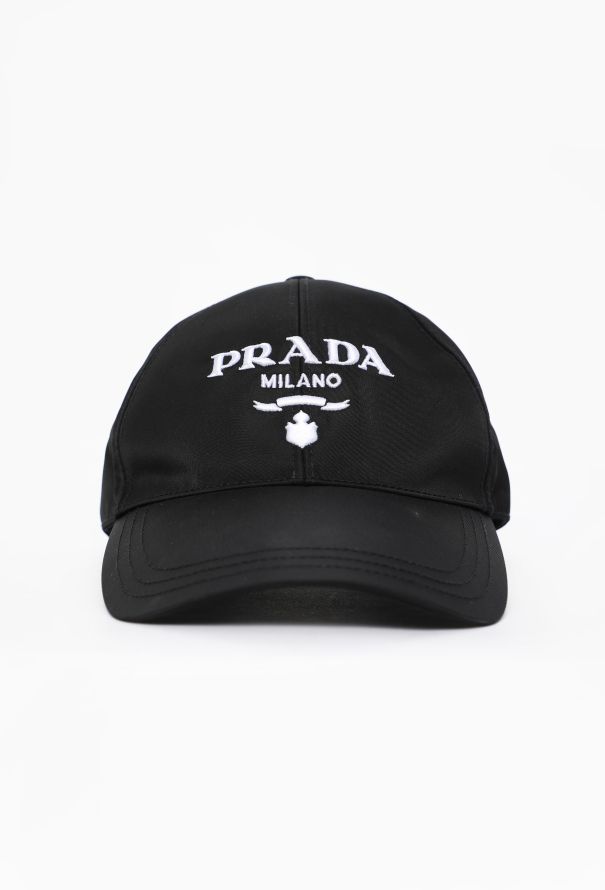 Prada Embroidered Nylon Logo Cap - 1