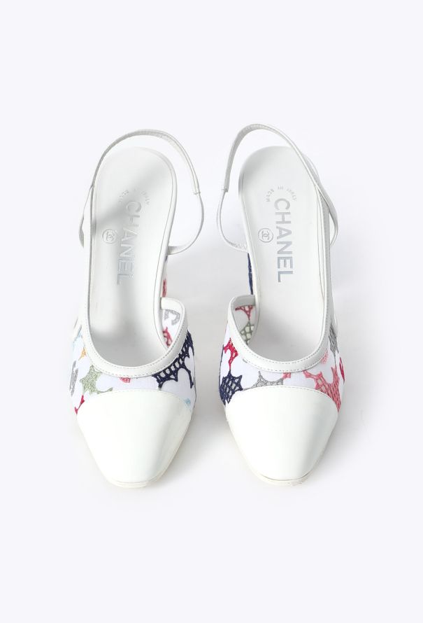 Chanel 2024 Embroidered Crochet Slingbacks - 3