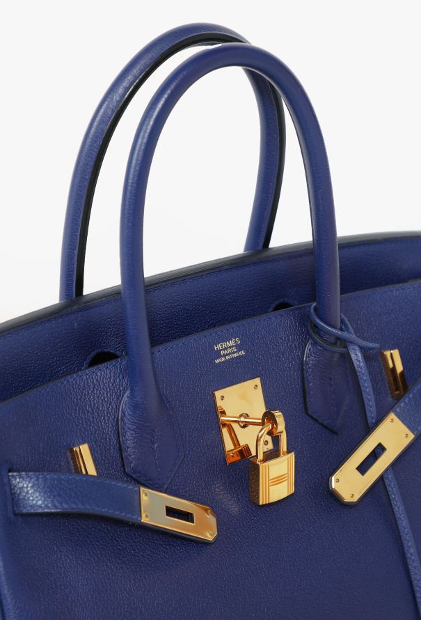 Hermès Bleu Sapphire Togo Birkin 30 - 12