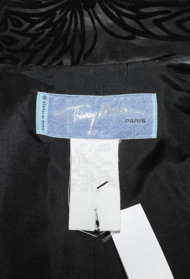 Thierry Mugler Rare '90s Devoré Butterfly Blazer - 5