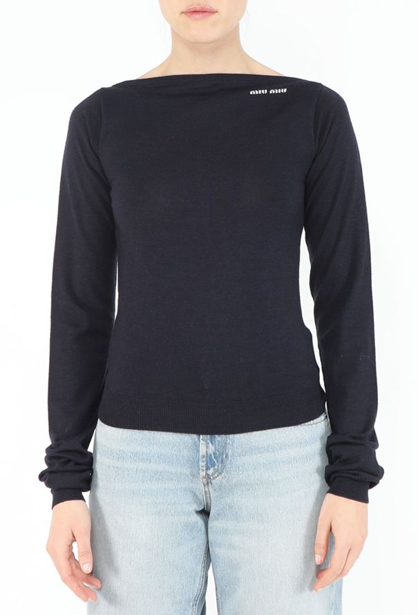Miu Miu S/S 2025 Boatneck Pullover - 3