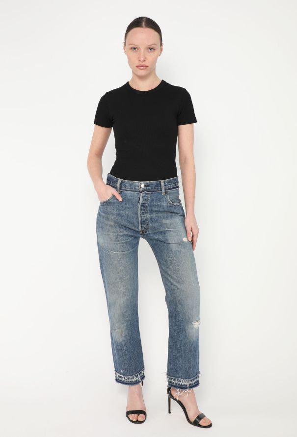Levi's x Re/Done Distressed Cropped Jeans - 3 Levi's x Re/Done Distressed Cropped Jeans - 3