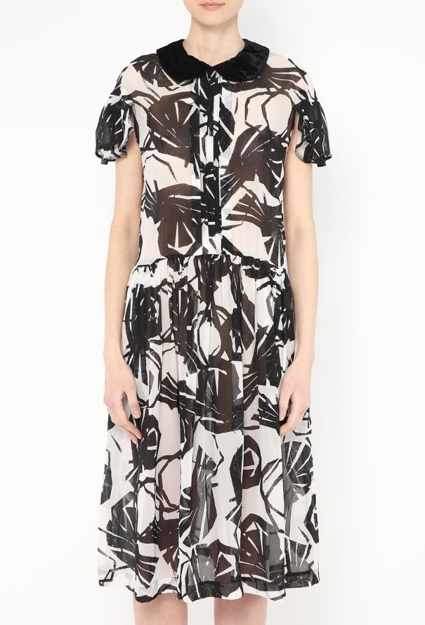 Comme des Garçons Printed Claudine Voile Dress - 2
