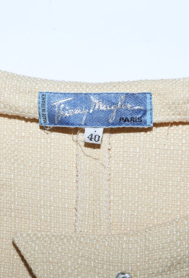 Thierry Mugler Rare '80s Fringe Trim Hourglass Ensemble - 8