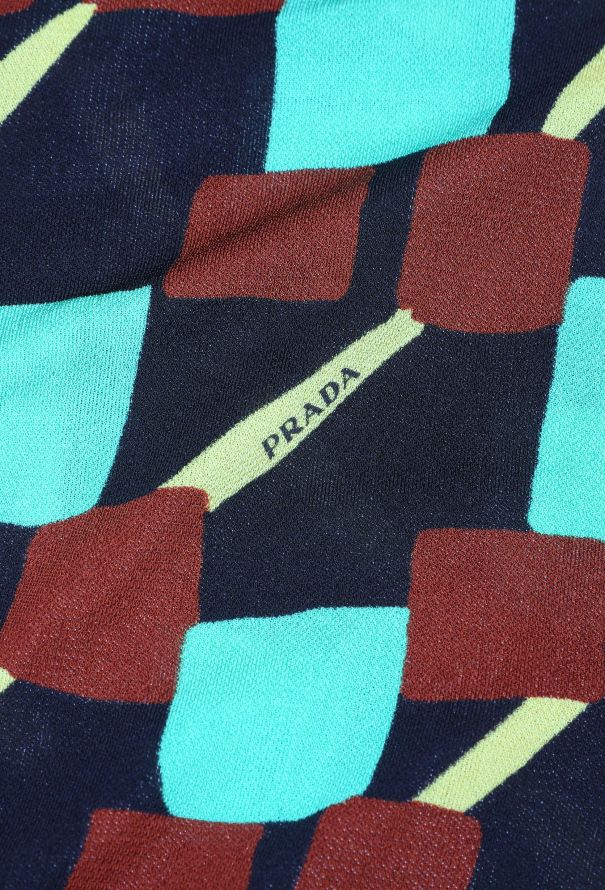 Prada S/S 2017 Graphic Crêpe Blouse - 6