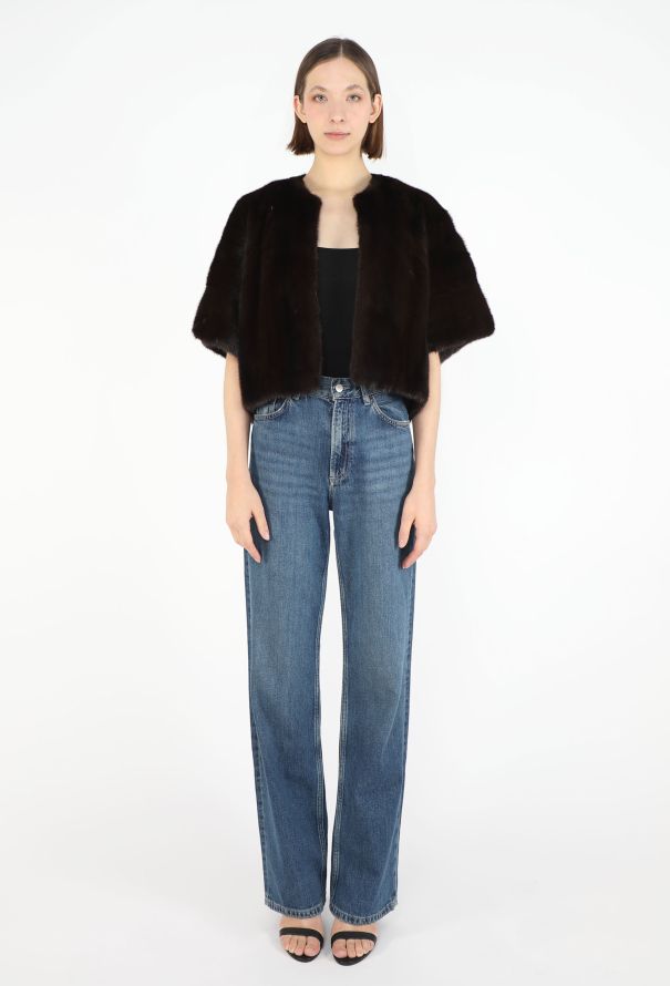 Saint Laurent Edition Mink Fur Bolero Jacket - 3