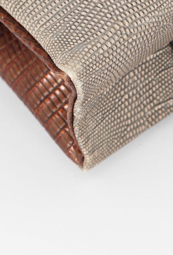 Escada Lizard Embossed Clutch - 10 Escada Lizard Embossed Clutch - 10