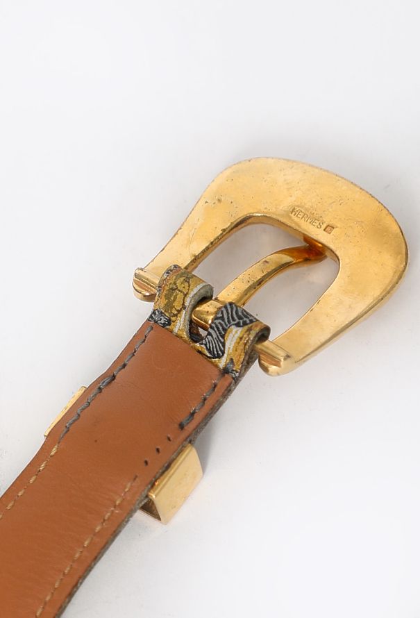 Hermès RARE 1988 Zebra Gilded Belt - 4