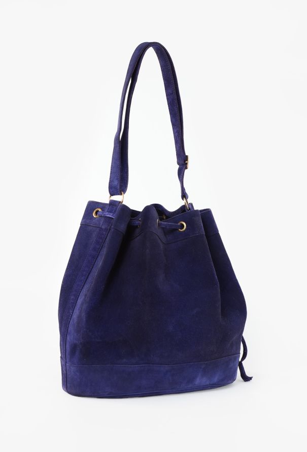 Hermès '80s Chèvre Velours Market Bag - 2