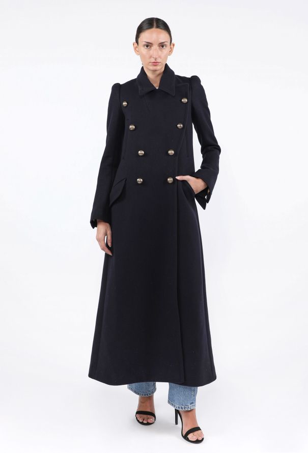 Chloé Military Maxi Wool Coat, F/W 2015 - 3