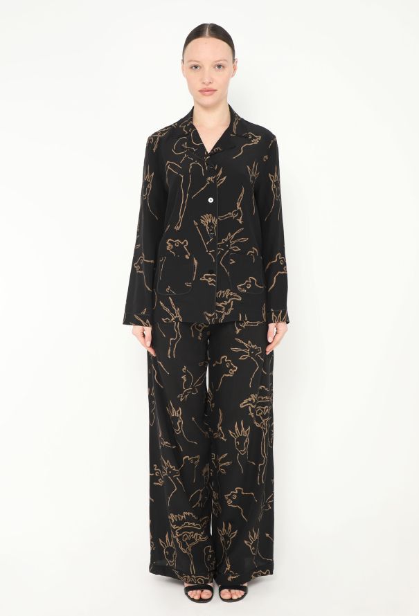 Valentino S/S 2016 Silk Pajama Set - 1