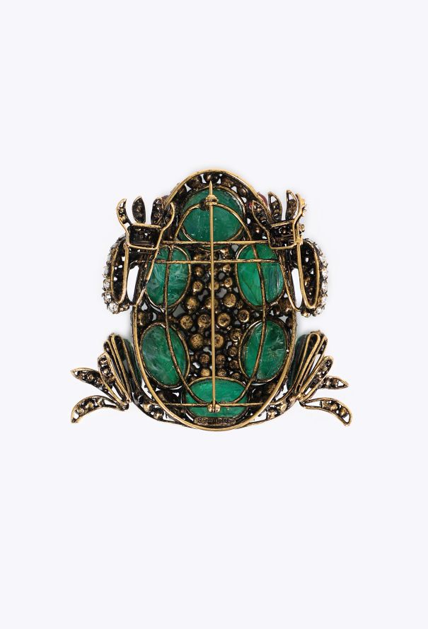 Iradj Moini Cabochon Frog Brooch, 1980s - 6