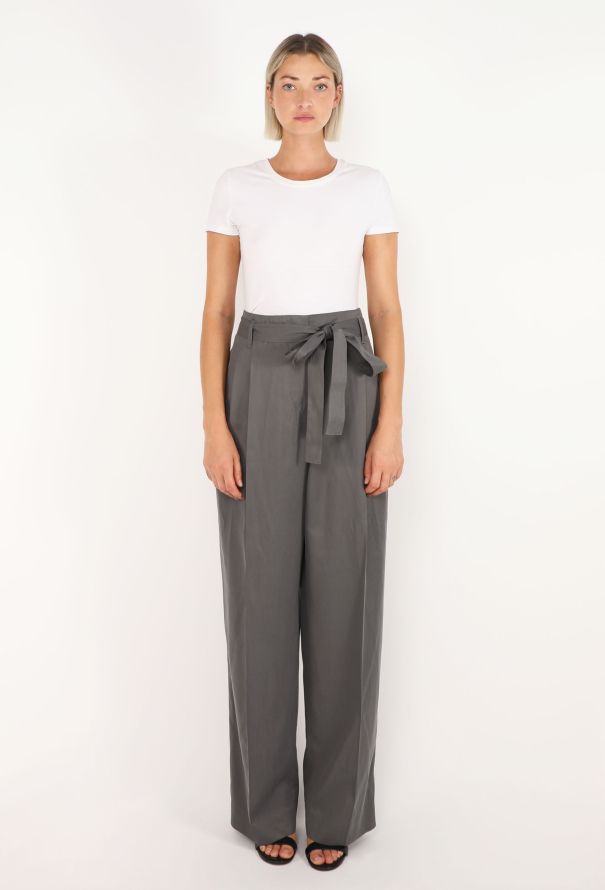 The Row Lonan Belted Silk Trousers, 2024 - 2