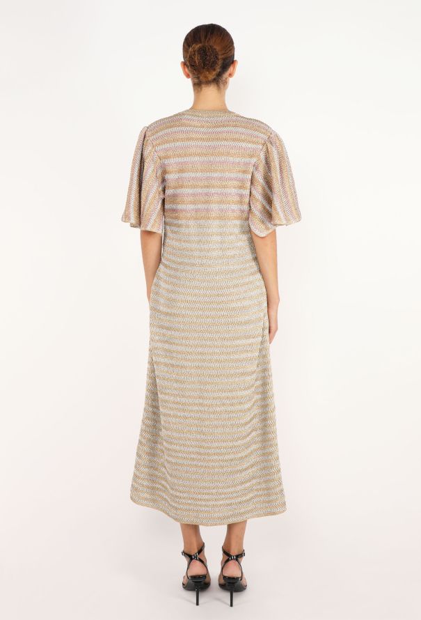 Chanel Striped Lurex Gripoix Dress, S/S 2024 - 4
