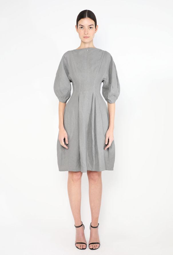 Céline S/S 2016 Cinched Linen Dress - 3