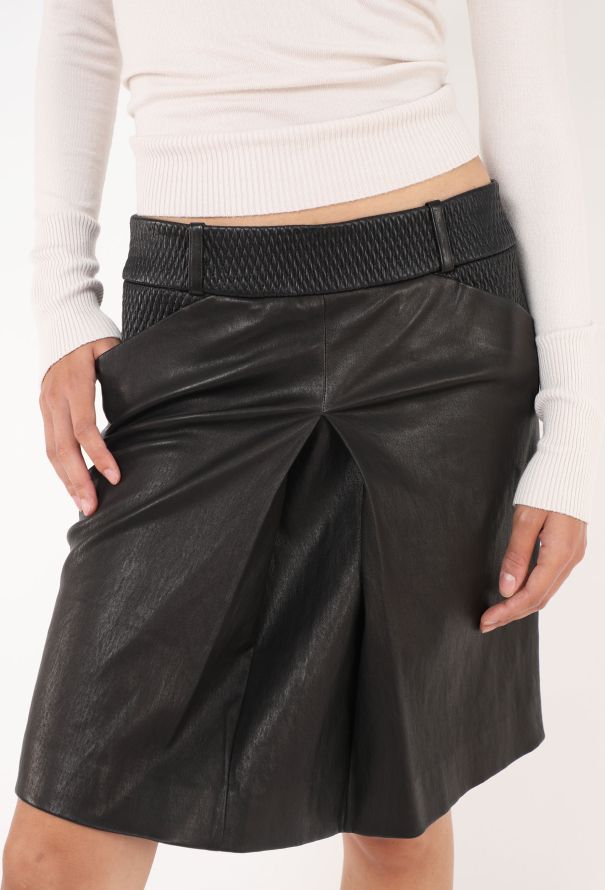 Chanel F/W 2009 Quilted Lambskin Skirt - 4