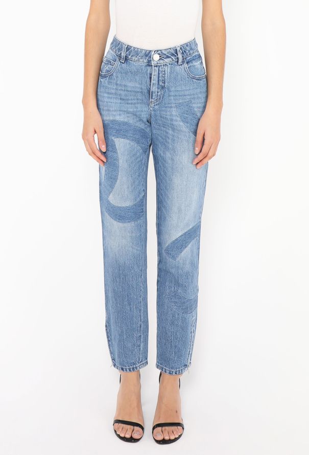 Chanel Tapered Tonal 'CC' Jeans - 3