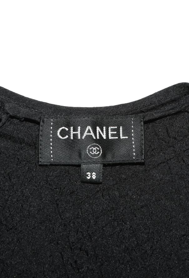 Chanel 2020 Camelia Brooch Silk Top - 4 Chanel 2020 Camelia Brooch Silk Top - 4