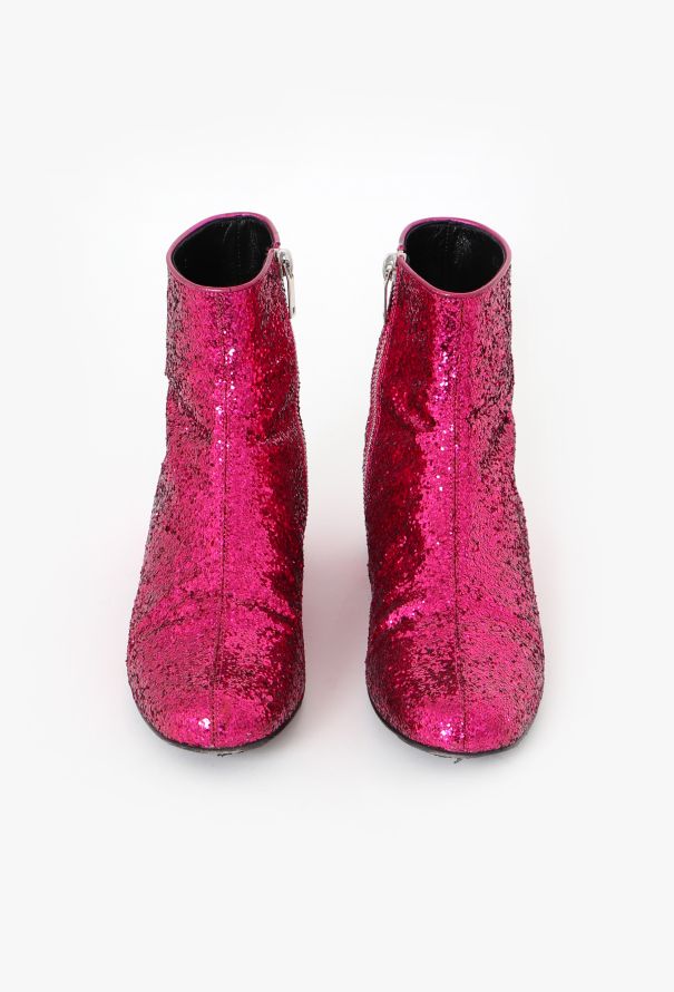 Saint Laurent F/W 2014 Glitter Ankle Boots - 3 Saint Laurent F/W 2014 Glitter Ankle Boots - 3