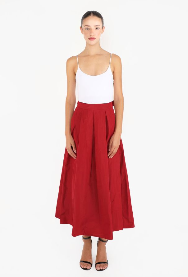 Dior Silk Faille Pleated Skirt - 1