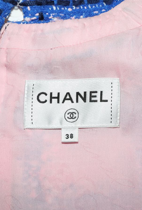 Chanel S/S 2018 Checkered Tweed Dress - 6