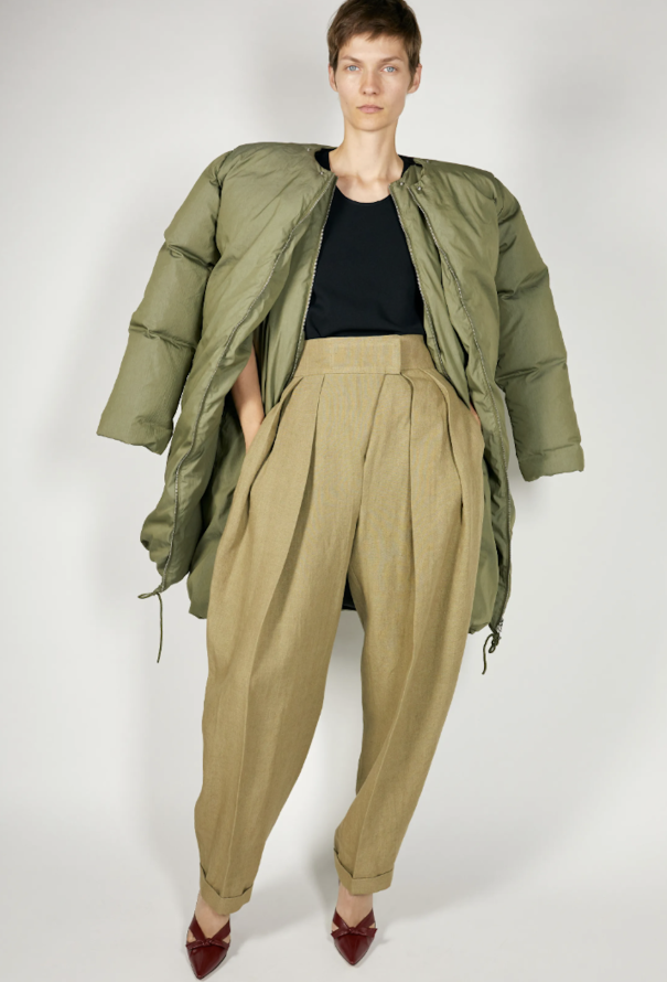 Céline Pre-Fall 2018 Oversized Down Parka Khaki green - 2