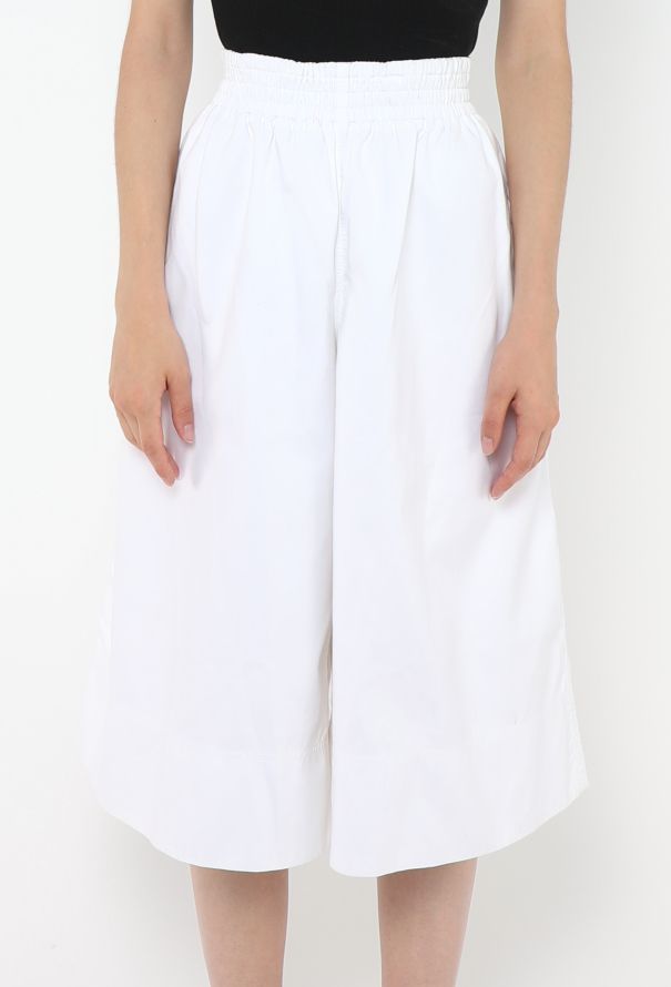 Céline Wide-Leg Poplin Culottes - 3