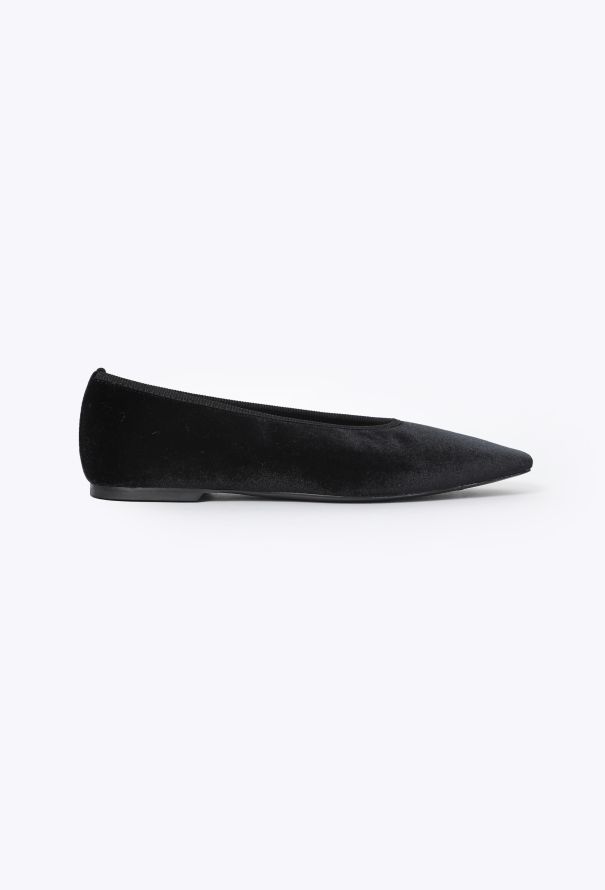 Toteme Classic Velvet Pointed Flats - 1