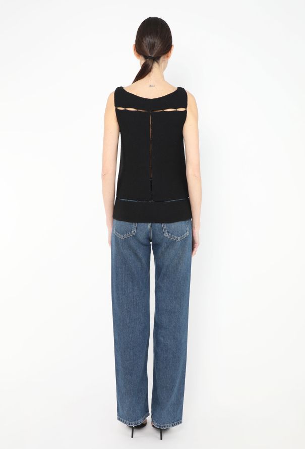 Prada F/W 1998 Felted Keyhole Top - 4