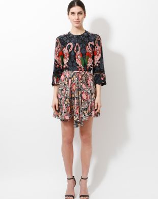 Spring 2015 Abstract Floral Dress, Authentic & Vintage