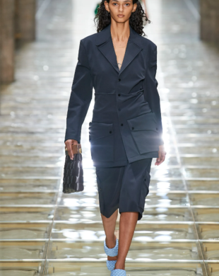 Louis Vuitton, Jackets & Coats, Louis Vuitton Runway Belted Black Coat 34
