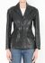 Alaïa Collector 1987 Cinched Leather Blazer - 1 Alaïa Collector 1987 Cinched Leather Blazer - 1