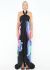 Roberto Cavalli Cascading Floral Silk Gown - 1