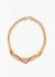 Balenciaga Metallic Wrapped Enamel Choker Necklace - 1