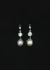                             Art Deco 18k Gold Pearl & Diamond Sleeper Earrings - 1