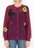 Miu Miu F/W 2023 Floral Appliqué Cardigan - 1 Miu Miu F/W 2023 Floral Appliqué Cardigan - 1