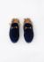 Gucci Princetown Velvet Shearling Mules - 1