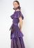 Saint Laurent 1980 Belted Ruffled Taffeta Gown - 1 Saint Laurent 1980 Belted Ruffled Taffeta Gown - 1