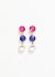 Miu Miu Tricolor Stone Drop Clip Earrings - 1