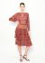 Exquisite Vintage Abstract Tiered Silk Dress - 1